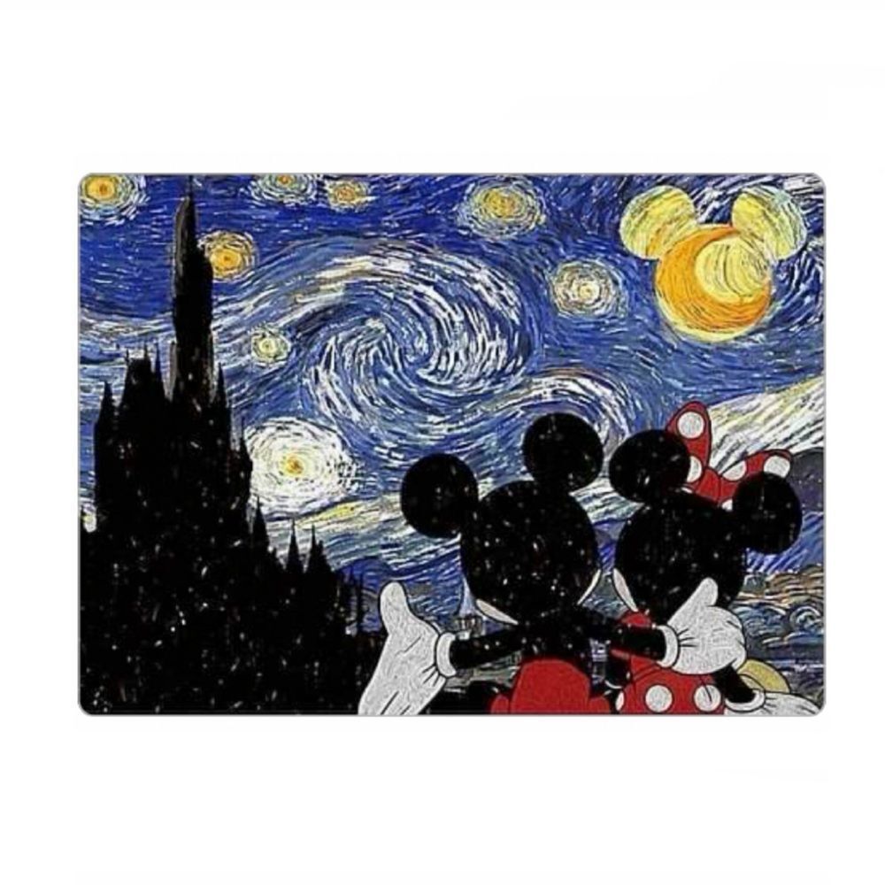 Mickey and Minnie Starry Night Art Magnet